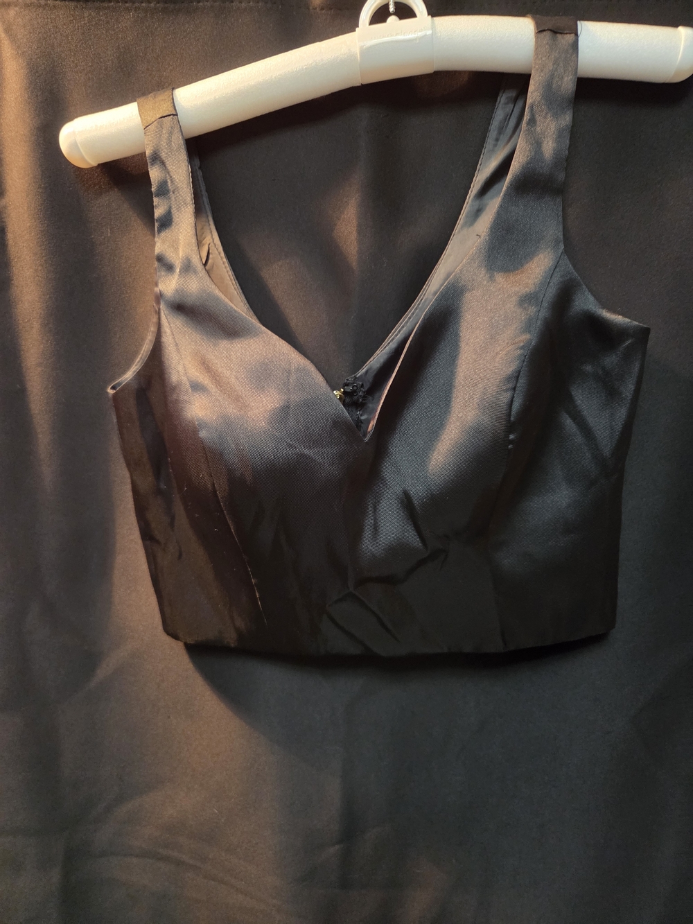 Jump Black Satin V-Neck Cover Up